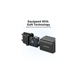 Зарядний пристрій UGREEN USB-C PD20W GaN X512 gray (55528) - мініатюра 7