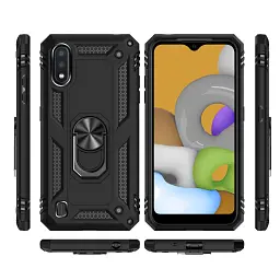 Панель BeCover Military для Samsung Galaxy A01 SM-A015 Black (704740) - мініатюра 2