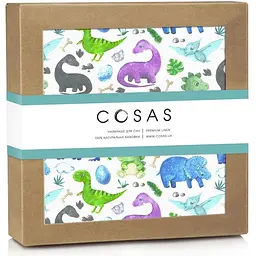 Наматрацник непромокаючий Cosas Color Dino 70х120 см фіолетовий (WaterSheet_DinoColor_120)