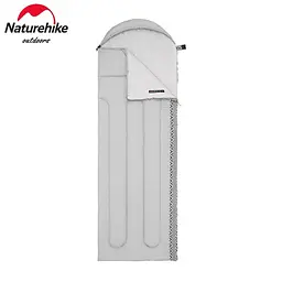 Спальний мішок з капюшоном Naturehike L250 NH21MSD07 (9°C) правий (Сірий) - мініатюра 3
