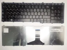 Клавіатура для ноутбуків Toshiba Satellite C650, C655, C660, L650, L655, L670, L750, L755 чорна RU/US