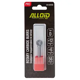 Борфреза Alloid Building Tools твердосплавна по металу тип D 12 мм (CB-63243D) - мініатюра 4