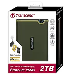 Портативний жорсткий диск Transcend 2TB USB 3.1 StoreJet 25M3 Зелений - мініатюра 5