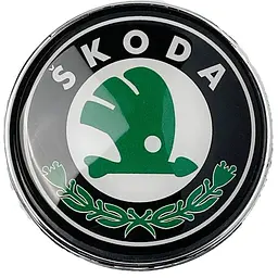 Емблема для Skoda 78 мм пластикова задня