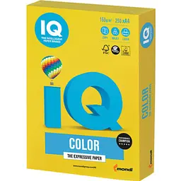 Папір IQ color А4 160g 250sh жовтий, Mustard, intensive Mondi (IG50/A4/160/IQ)