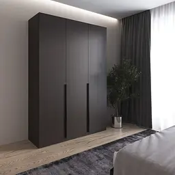 Шафа для одягу Vays M-32 Венге Темний, 2 штанги та полиці, ЛДСП, 150×50×220 см - для спальні, вітальні, передпокою