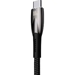 Кабель Baseus Glimmer Series Fast Charging Cable USB to Type-C 100W 2m CADH000501 Black - мініатюра 3