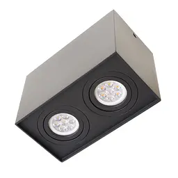 Підсвічування тубус Brille AL-727/2 GU10 BK IP20 MR16 26-848