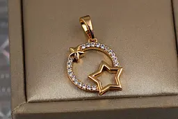 Кулон Xuping Jewelry мерехтіння зірок 1.7 см золотистий