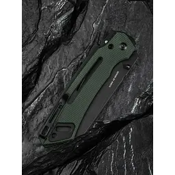 Ніж складаний тактичний Civivi Buster FG, (10.7 см) Nitro-V / Micarta темно-зелений - мініатюра 14