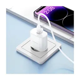 Зарядний пристрій BOROFONE BA82A Platinum USB-C PD25W + cable USB-C to Lightning White (6941991112263) - мініатюра 9