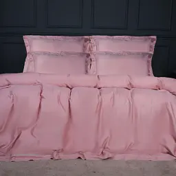 Комплект постільної білизни MirSon Imperial Tencel №02 Pink 175х210 см (2200010753332) - мініатюра 2