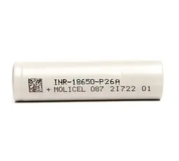 Акумулятор Molicel INR18650-P26A Li-ion 2600mAh 35A (Білий) - мініатюра 3