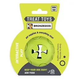 Іграшка для собак Bronzedog SMART мотиваційна М'яч 7 х 9 см - мініатюра 2