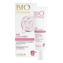 Крем Phytorelax Laboratories Bio Age Collagen Lifting Effect Eye-Lips Contour для контуру очей та губ 15 мл - мініатюра 2
