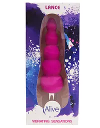 Вібратор Alive Lance Анальний, 14х2.9 см рожевий - мініатюра 2
