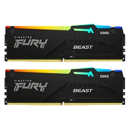 Оперативна пам'ять Kingston Fury 64GB (2x32GB) DDR5 5600MHz Beast RGB Black (KF556C36BBEAK2-64)