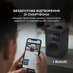 Радіоприймач Sharp DR-430 Black - мініатюра 6