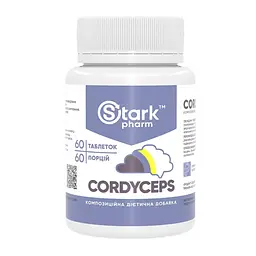Кордицепс Stark Pharm Cordyceps 500 mg 60 tabs (1086-2023-10-4045)