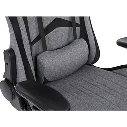 Геймерське крісло GT Racer X-2534-F Fabric Gray/Black Suede [121429] - мініатюра 9