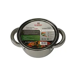 Каструля Krauzer Constant, зі скляною кришкою, 12 см, 0,6 л (78001) - мініатюра 3