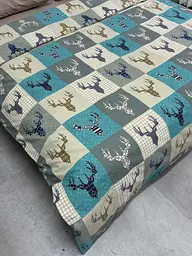 Комплект постільної білизни Ecotton полуторний 29345-3 Оленi на зеленому (24286) - мініатюра 12