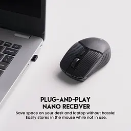 Бездротова оптична мишка Fantech GO W605 2.4 GHz до 10 м 1200 DPI Black - мініатюра 2