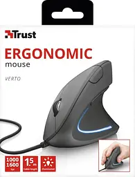 Комп'ютерна миша Trust Verto Ergonomic USB-A чорний teh0014032 - мініатюра 9