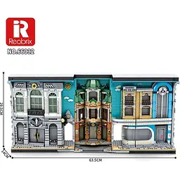 Конструктор Reobrix Вулична Архітектура 3D книга на полицю (66032) [160362] - мініатюра 6