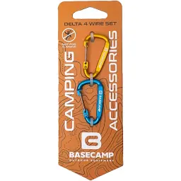 Карабін Base Camp Delta 4 Wire Set 2 2шт Blue Orange