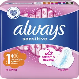 Прокладки гігієнічні Always Sensitive Normal 10 шт. - мініатюра 3