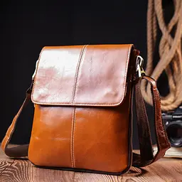 Вертикальна чоловіча сумка Vintage 22х25х1 см sum0028967 - мініатюра 7