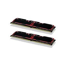 Модуль пам'яті для комп'ютера DDR4 32GB (2x16GB) 3200 MHz IRDM Black Goodram (IR-X3200D464L16A/32GDC) - мініатюра 2
