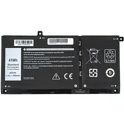 Батарея для ноутбука Dell JK6Y6 (Inspiron 5301 5401 5408 5409 5508) 11.4V 3600mAh 41Wh Чорний - мініатюра 2
