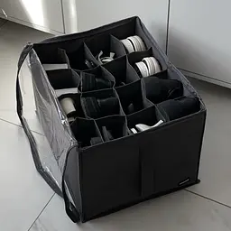 Органайзер-коробка ORGANIZE  для взуття на 8 пар до 44 розміру 43*35*29 см (сірий) - мініатюра 2