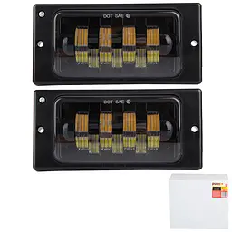 LED Протитуманні фари для Ваз 2110-14 W/Y 12-24V 50W 7LED 3000K 6000K Білий Жовтий Світло 2 шт. (LD-519 L4-W/Y-LED)