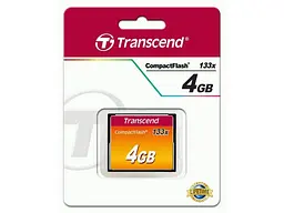 Карта пам'яті Transcend CompactFlash Card 133X 4 GB (TS4GCF133) - мініатюра 2