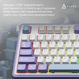 Клавіатура Ajazz AK980 V2 Gift Switch V2 Wireless/Bluetooth/USB UA White/Blue (AK980-V2-G-PWB) - мініатюра 12