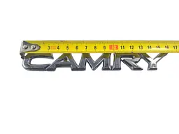 Емблема напис Camry (для Toyota) 160х22 мм Хром на скотчі (старий тип) Пластик (Завод) - мініатюра 2