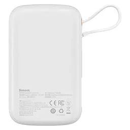 Зовнішній акумулятор Baseus Qpow Pro Digital Display Fast Charge Power Bank 10000mAh 20W iP Edition White（With: Simple charging cable Type-C 3A 0.3m W (PPQD060002) - мініатюра 3