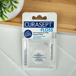 Зубна нитка Curasept Floss з матеріалу PTFE TAPE стрічка з хлоргексидином, 35 м - мініатюра 2