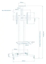 Стійка презентаційна Walfix TVS-6004B - мініатюра 4