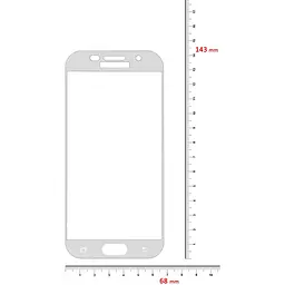 Захисне скло BeCover для Samsung Galaxy A3 2017 SM-A320 White (704685) - мініатюра 3