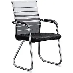 Офісне крісло GT Racer B-4029, чорно-біле (B-4029 White/Gray/Black)