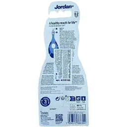 Дитяча зубна щітка Jordan Step1 м'яка 0 - 2 роки помаранчева з жовтим (6220100) - мініатюра 2