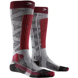 Шкарпетки X-Socks Ski Rider Silver 4.0 Woman 39-40 Сірий/Червоний (1068-XS-SMKRW19W 39-40 G231)