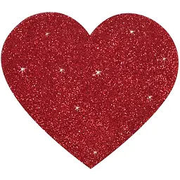 Наклейки для сосків Cottelli Accessoires Titty Sticker Heart червоний
