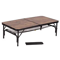 Складний стіл Bo-Camp Greene 120x60 cm Black/Wood look (1404210), Коричневий - мініатюра 2