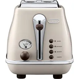 Тостер DeLonghi CTOV 2103 BG на 2 тости бежевий (0176129060/0230120036) - мініатюра 3
