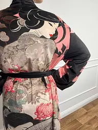 Кімоно жіноче з плюшевого велюру Sakura 29479 2XL - мініатюра 3